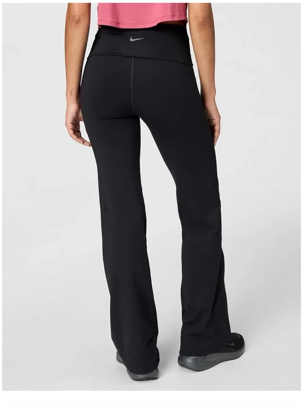 Nike Black High-Waist Wide-Leg Workout Pants